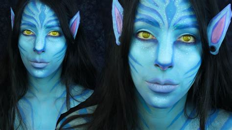 Avatar Face Paint Makeup Tutorial Youtube