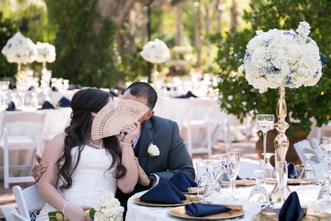 A Blue Gold Rancho El Toro Courtyard Wedding — The Overwhelmed Bride