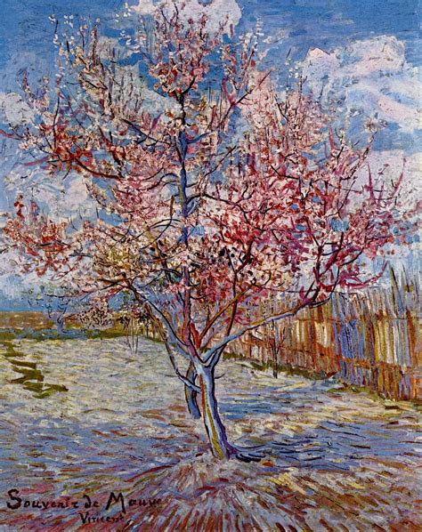 Peach Tree In Bloom In Memory Of Mauve 1888 Vincent Van Gogh