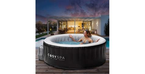 Cosyspa Inflatable Hot Tub Spa Luxury Outdoor Bubble Spa Jacuzzi