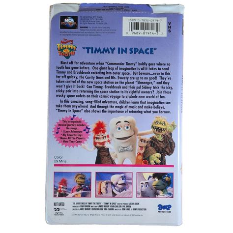 the adventures of timmy the tooth timmy in space vhs 1995 clamshell 96898191432 ebay
