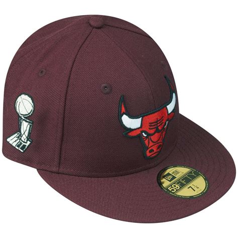 New Era 59fifty Fitted Cap Chicago Bulls Maroon Fitted Caps