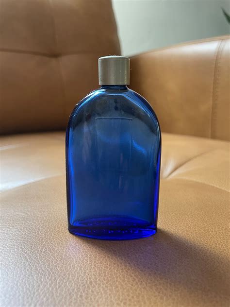 Vintage Blue Perfume Bottle Bourjois Cobalt Blue Colored Glass Etsy