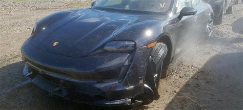Porsche Taycan Turbo Crashed And Destroyed After Just 25 Kilometres