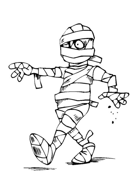Funny Mummy Print Coloring Pages Free Printable Coloring