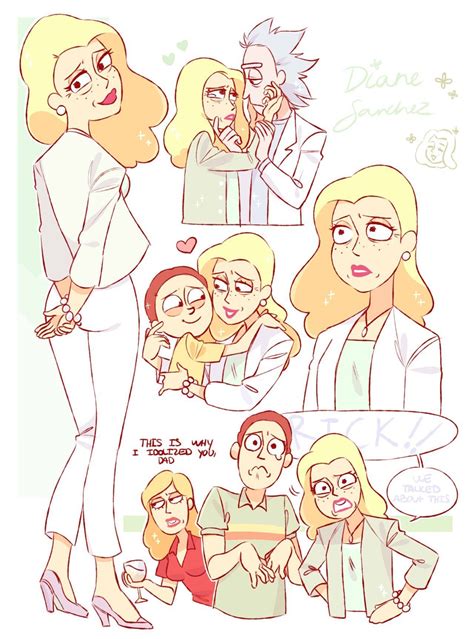 An Older Diane~ Rick And Morty Comic Rick And Morty Characters Rick