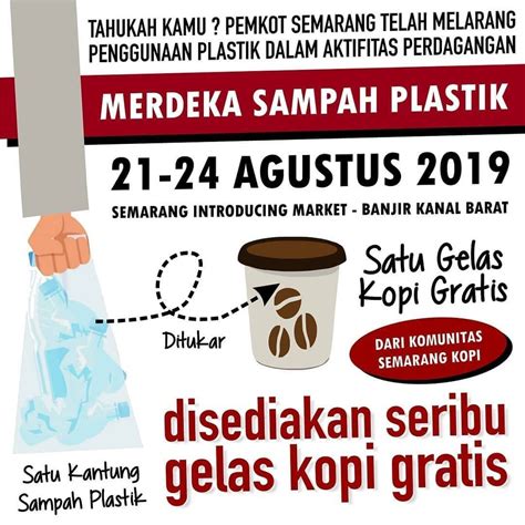 MERDEKA SAMPAH PLASTIK Semarang Indonesia Instagram
