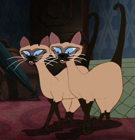 si and am are aunt sarah s twin siamese cats and minor antagonists in disney s 1955 film lady