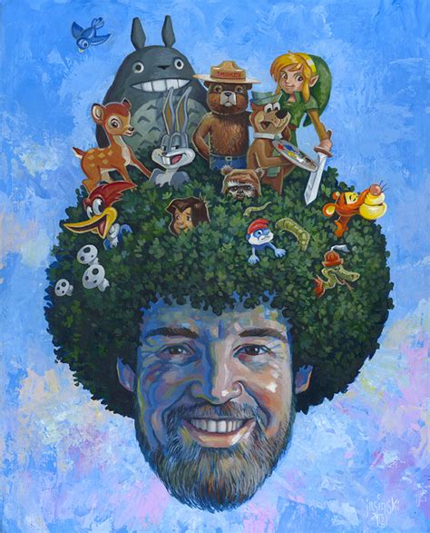 Happy Little Trees A Tribute Art Show To Instructional Painter Bob Ross