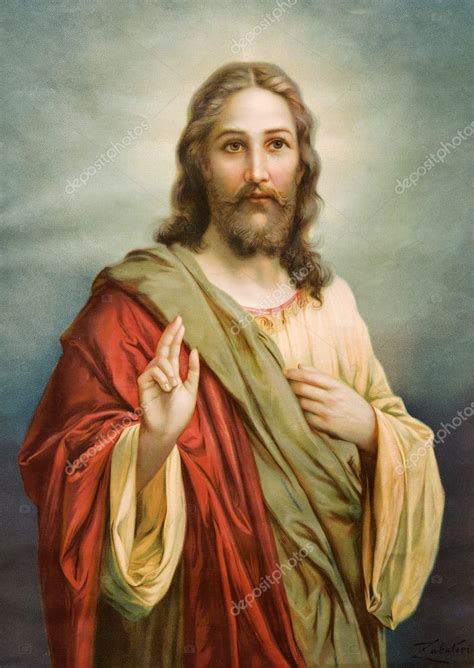 Copy of typical catholic image of Jesus Christ from Slovakia by painter