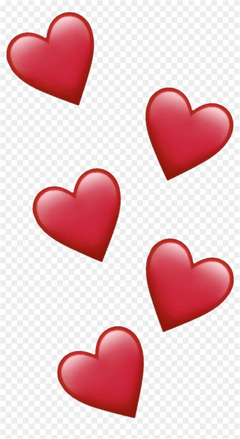Red Heart Emoji Heart HD Png Download X PngFind