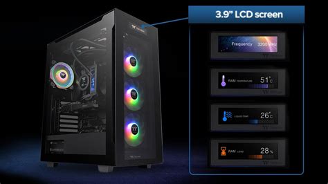 Thermaltake Reveals Pc Case With Front Panel Lcd Display Toms Hardware