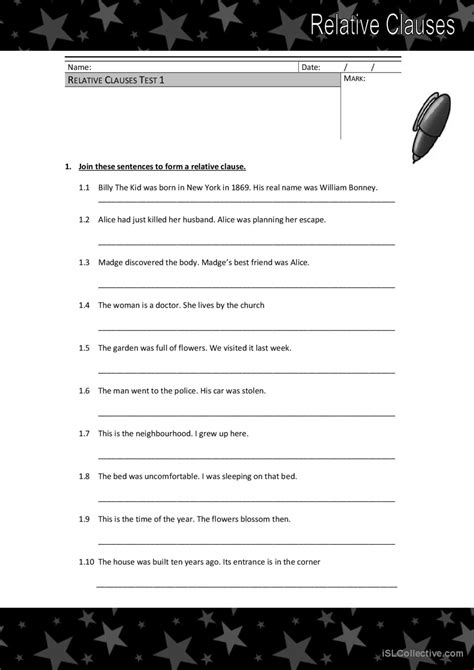 Relative Clauses English Esl Worksheets Pdf And Doc