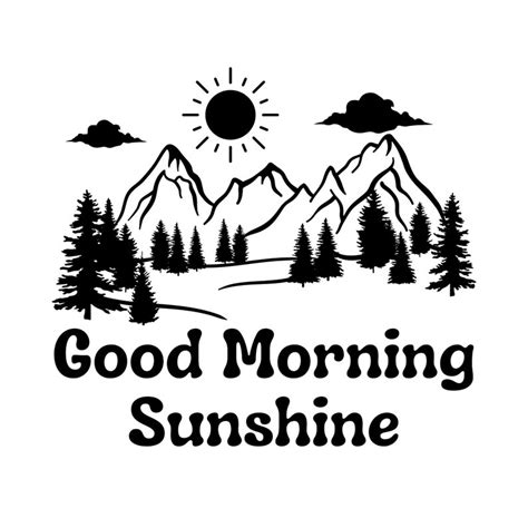 Good Morning Sunshine Svg Files For Cricut Instant Digital Download