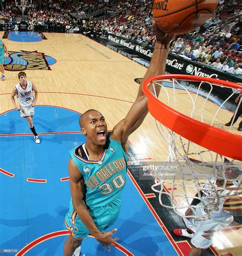 david west of the new orleans oklahoma city hornets goes up for a news photo getty images
