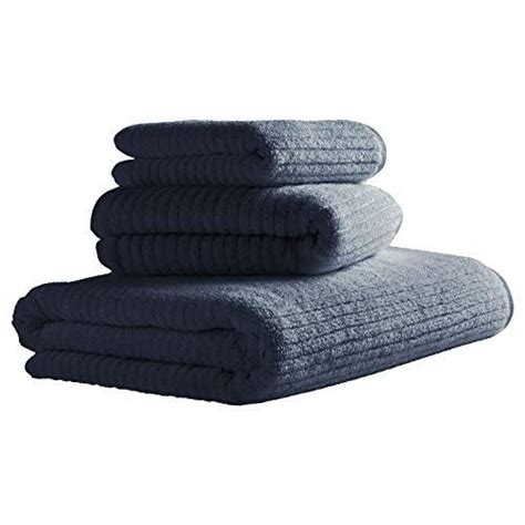 Check spelling or type a new query. Rivet Ribbed Cotton Towel Set, Set of 3, Denim Blue ...
