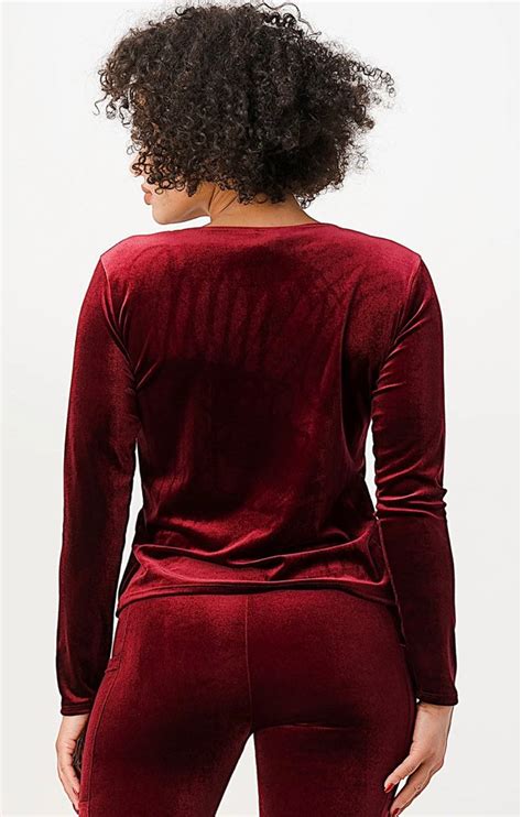 Velour Tracksuit Dark Red Suede Tracksuit Womens Tracksuit Etsy