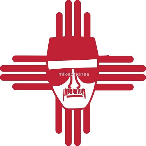 Heisenberg Zia Symbol New Mexico Flag By Mikebriones Redbubble
