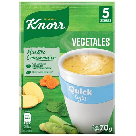 Argensend Sopa Instantánea Knorr Quick Vegetales Light 5 Sobres
