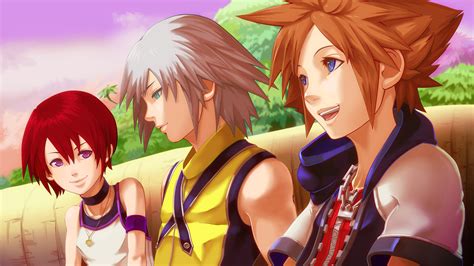 Kairi Riku And Sora Sora Kingdom Hearts Kingdom Hearts Characters Tarzan Kingdom Hearts