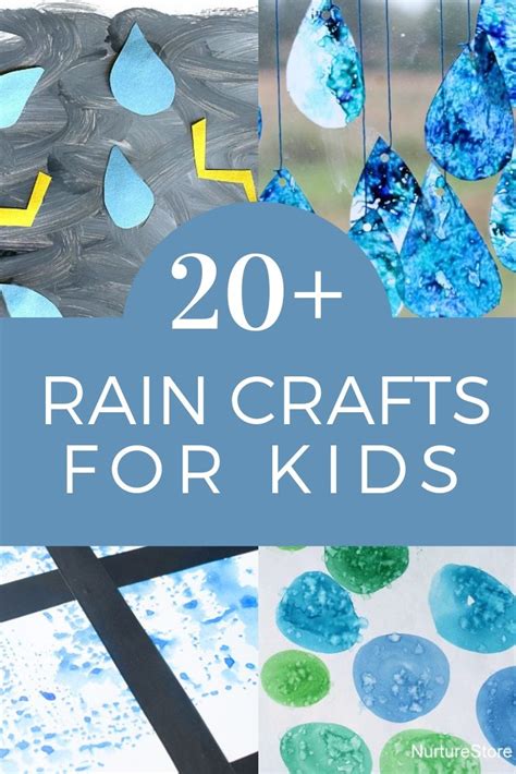 These boredom busters a rea perfect way to brighten up these rainy day activities are fun and provide plenty of opportunity to play games, practice gross. Rain and Raindrop Crafts for Kids - Creative Family Fun in ...