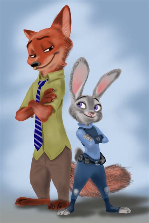 Learn How To Draw Nick Wilde And Judy Hopps From Zootopia Zootopia