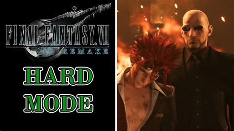 Final Fantasy Vii Remake Reno And Rude Boss Fight Hard Mode Youtube