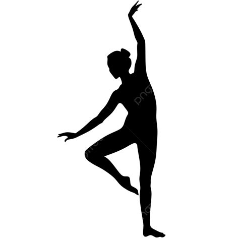 Ballet Dancing Girl Silhouette Png Free Girl Dancing Silhouette