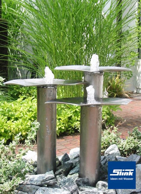 Unsere edelstahl brunnen werden in eigener werkstatt angefertigt. Edelstahlbrunnen Gartenbrunnen Qi-Fountain Brunne aus ...