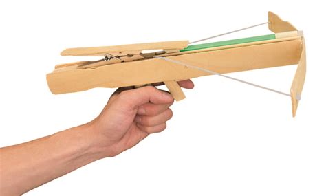 Construct A Fun Powerful Rubber Band Crossbow Rubber Bands Diy Crossbow Crossbow