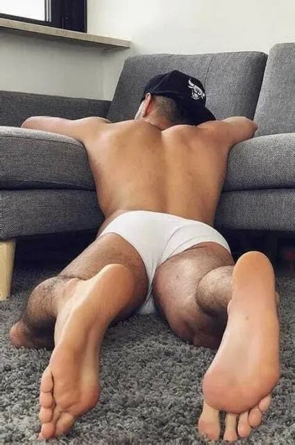 Shirtless Male Muscular Beefcake Bare Feet Back View Guy Man Photo X The Best Porn Website