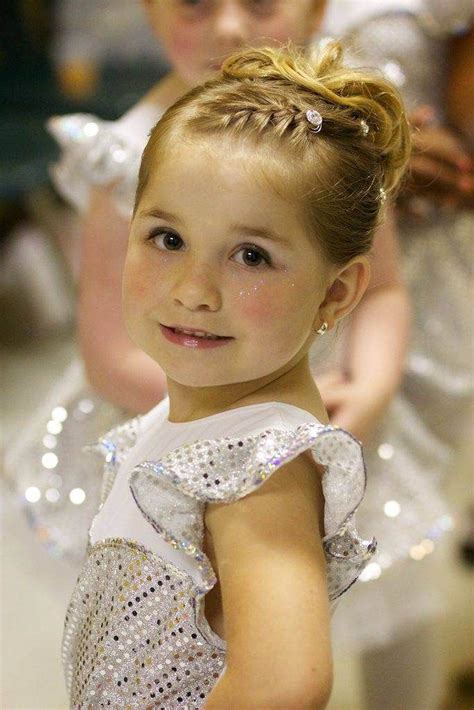 Dance Recital Hairstyles For Short Hair Hairstyles In 2019 Gymnastics Hair Little Girl