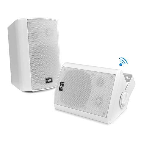 Pyle Pdwr61btwt Wall Mount Waterproof And Bluetooth 65 Indoor