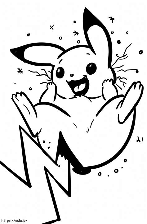 Pikachu For Kids Coloring Page
