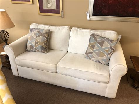 (25) mackenzie charcoal 53 twin sofa sleeper $2,695. WHITE FULL SIZE SLEEPER SOFA | Delmarva Furniture Consignment