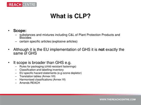 Ppt Introduction To Clp Classification Labelling And Packaging
