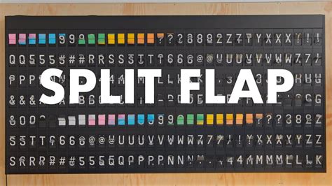 Split Flap Display By Oat Foundry Old School Departures Boards Youtube