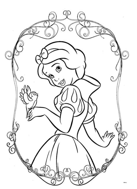 Blancanieves y los 7 enanitos dibujos para colorear Bebeazul.top