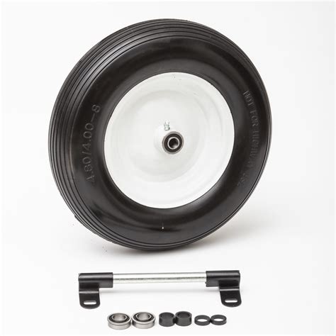 Flat Free Wheelbarrow Tire Replacement Assembly Kit Lapp Wagons