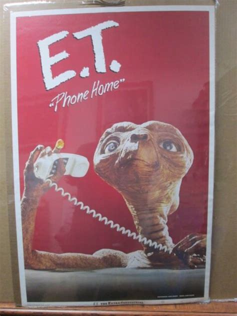 Vintage Poster Et The Extra Terrestrial Movie Et 1982 Phone Home Inv