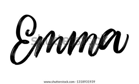 Emma English Hand Lettering Name 스톡 벡터로열티 프리 1318931939 Shutterstock