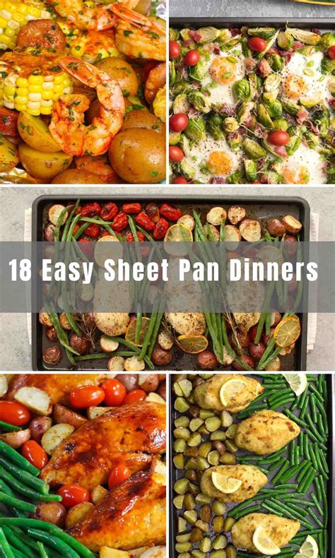 18 easy sheet pan dinners best dinner recipes for one pan meals izzycooking