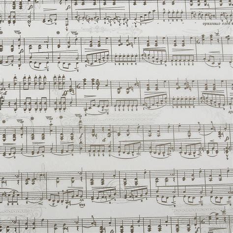 Music Notes Vellum Paper, A4 21x30 cm, Music Notes, 10 Sheet - CC204660