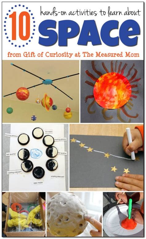 Phases of the moon activity for kids. 10 Fun space activities for kids - The Measured Mom