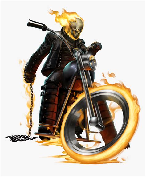 Ghostrider Ghost Rider Johnny Blaze Motorcycle Hd Png Download Kindpng