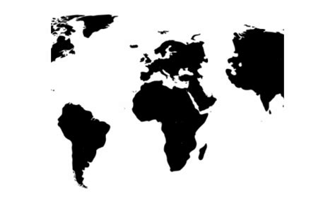 Map Of The World Silhouette Map