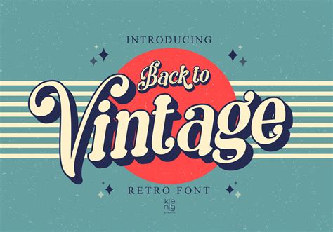 Back To Vintage Font By Keng Graphic · Creative Fabrica