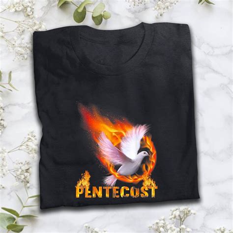 Pentecost Doves Fire Flame Holy Spirit Catholic T Shirt Etsy