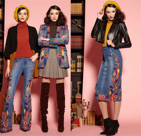 Alice Olivia 2016 Pre Fall Autumn Womens Lookbook Denim Jeans
