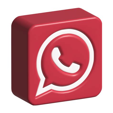 3d Icono Logo De Whatsapp 21100467 Png